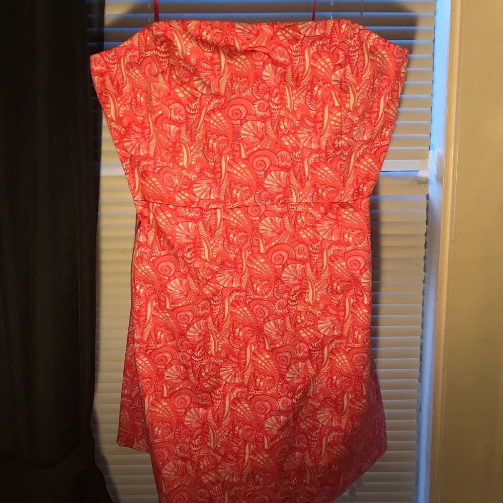 Strapless Vineyard Vines Shell Print Dress!